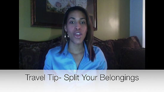 Travel Tip- Split Belongings